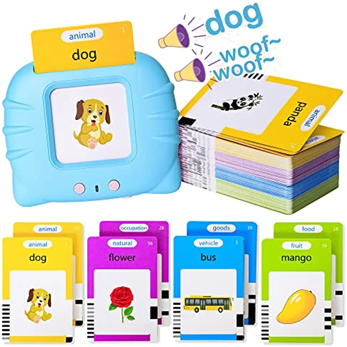 Tarjetas Flash parlantes – Aprendizaje preescolar para bebés