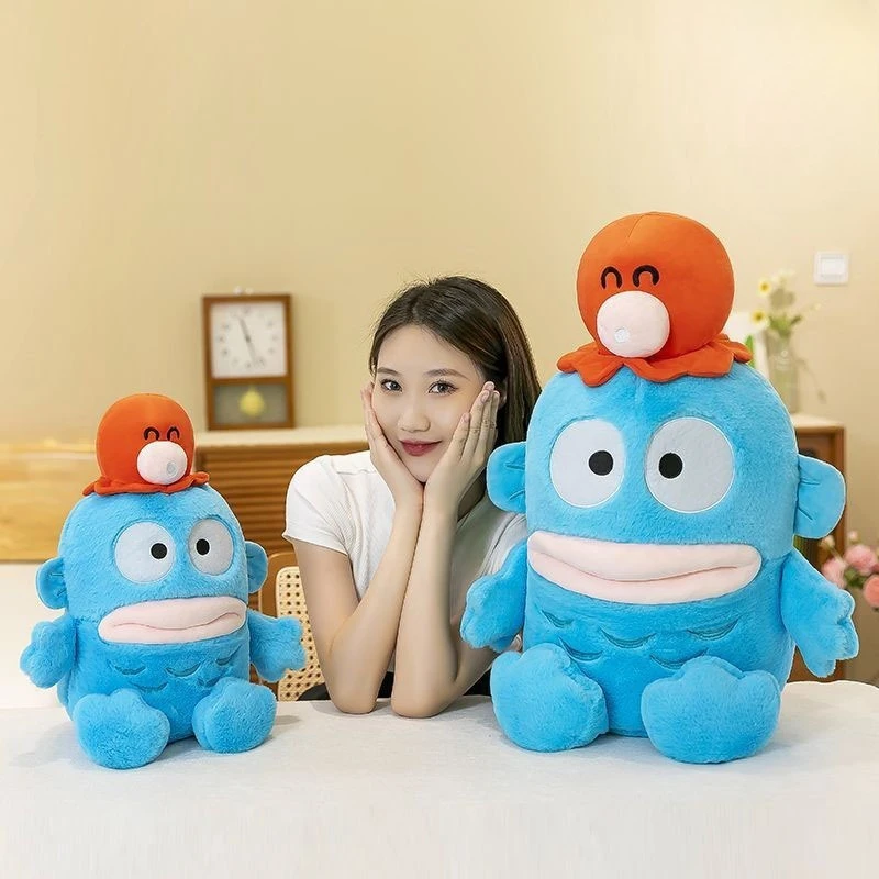 Peluche Sanrio Hangyodon grande kawaii, cojín infantil decorativo - imagen 2