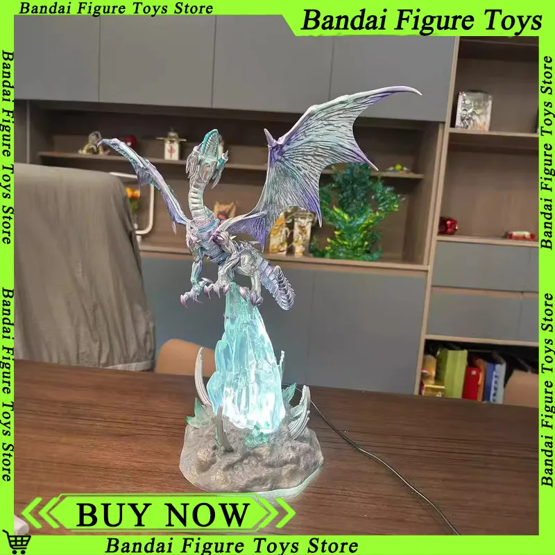 Figura Yu-Gi-Oh Blue-Eyes White Dragon con base de PVC