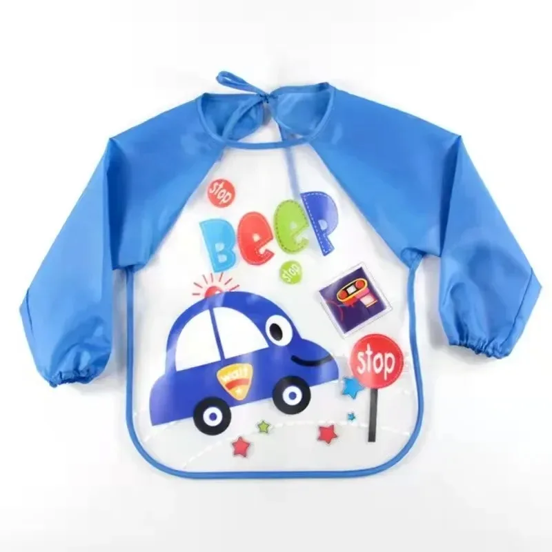 Babero impermeable con mangas largas EVA para alimentación