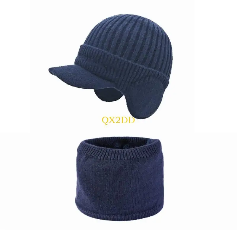 Gorro tejido infantil cortaviento con orejeras para invierno y escuela - imagen 2