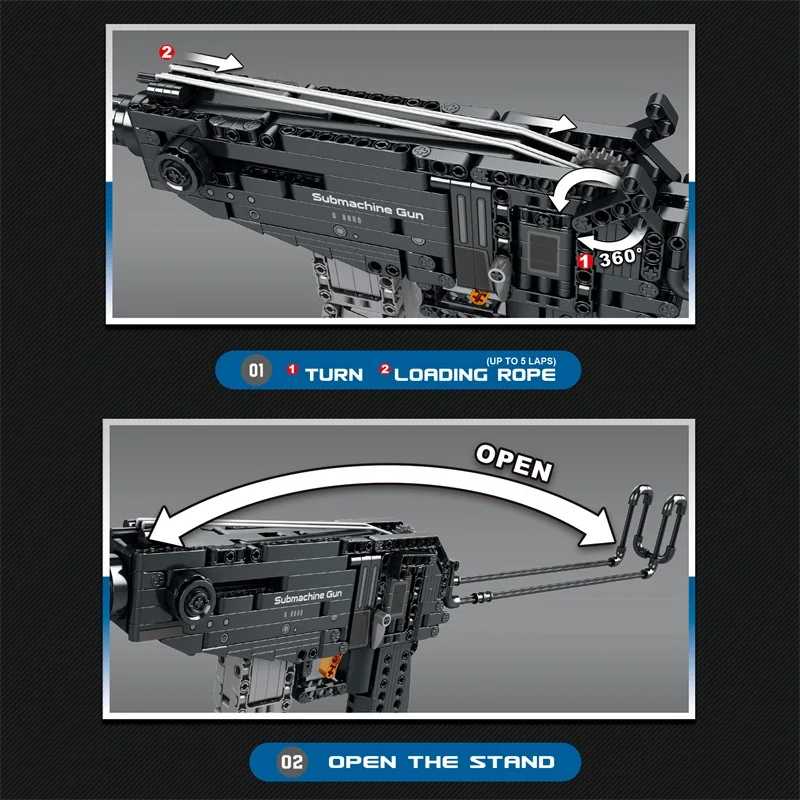 Bloques de construcción pistola escorpión MOC para niños - imagen 4
