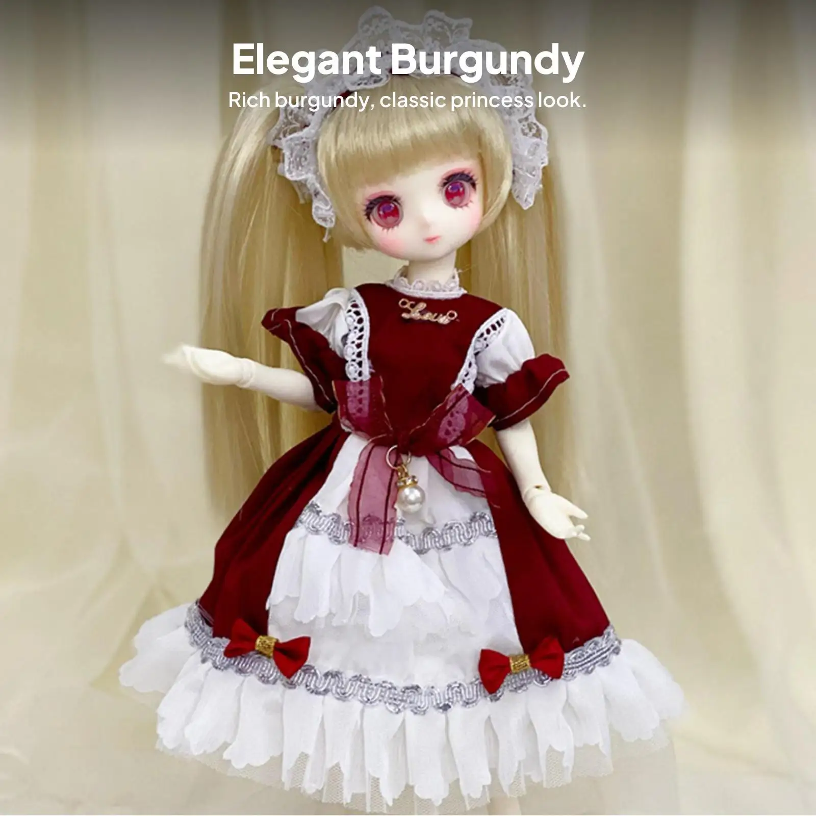 Vestido de princesa para muñeca educativo para niñas, juego de moda - imagen 4
