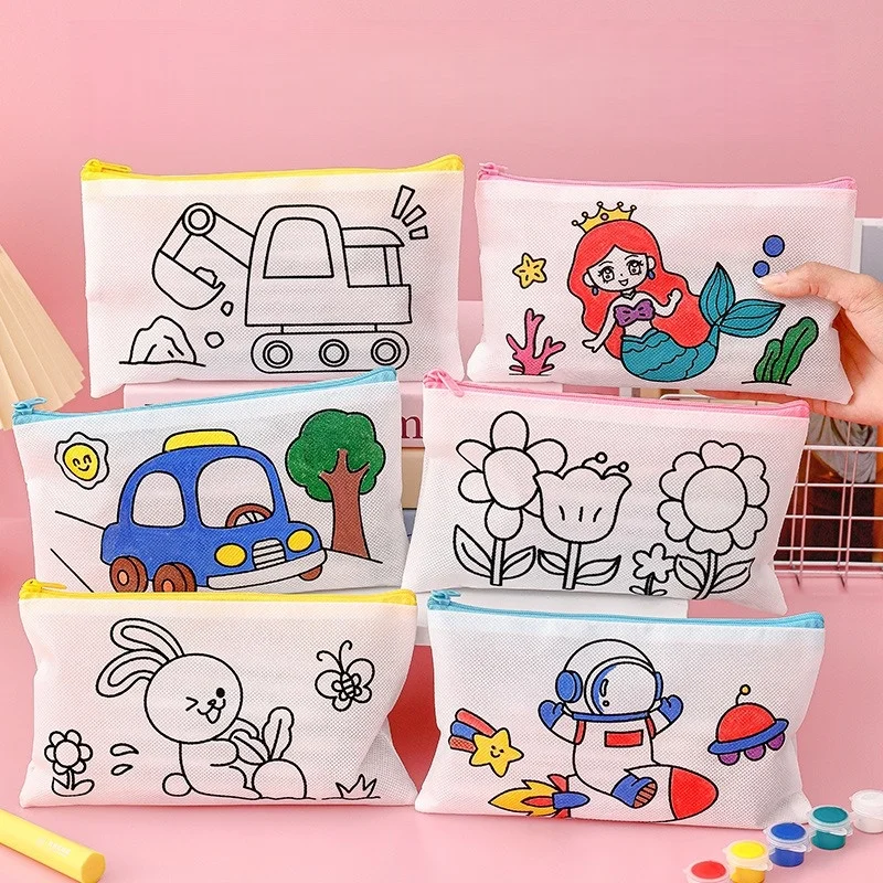 Estuche de lápices para manualidades bolsa arte colorear vuelta al cole - imagen 3