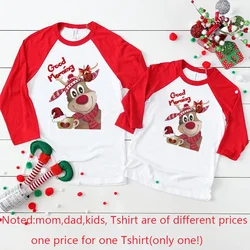 Camisetas navideñas raglán para toda la familia