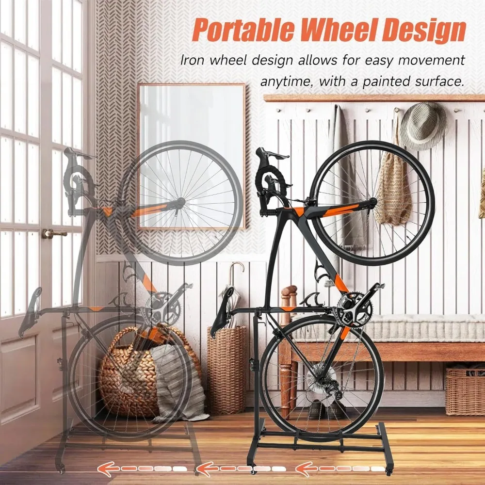 Soporte vertical ajustable para bicicletas de montaña y carretera - imagen 4