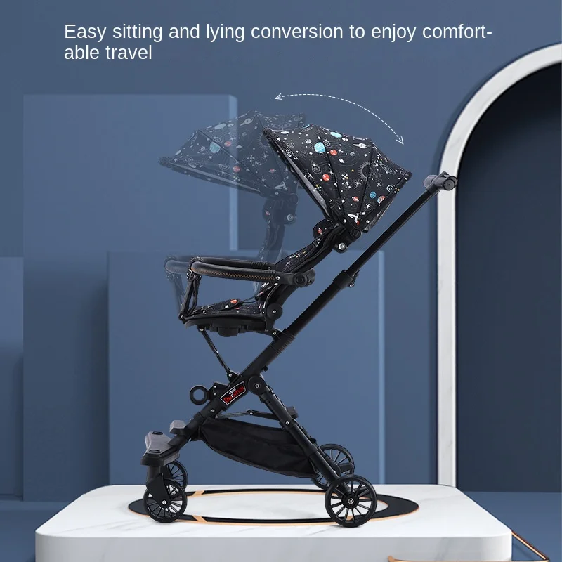 Cochecito reversible LazyChild – Ligero con amortiguador - imagen 2