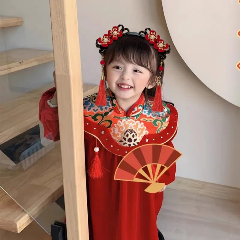 Peluca infantil de princesa - Accessorio disfraz para Año Nuevo Chino - imagen 4