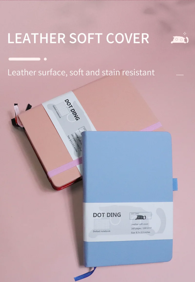 Variedad de colores del cuaderno