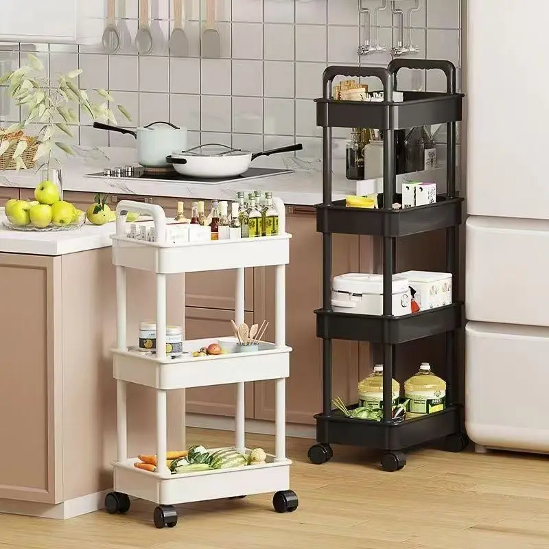 Carrito de almacenaje infantil con estantes multiusos para juguetes