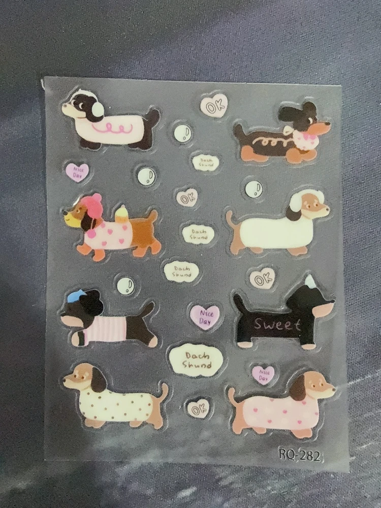 Pegatinas 3D de perros con manchas para agendas y cuadernos - imagen 4