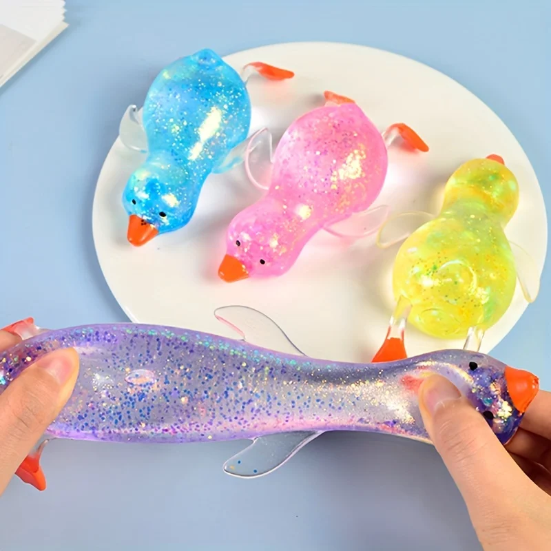 Pato de peluche elástico antiestrés – Juguete infantil y regalo - imagen 5