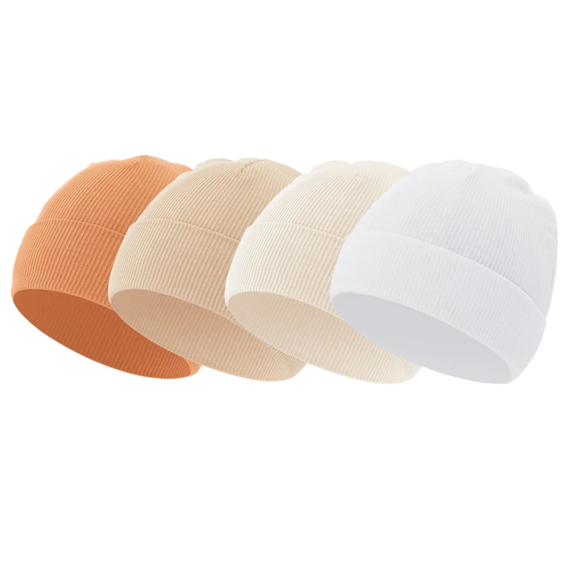 Gorro bebé de punto tejido suave unisex para recién nacidos - imagen 4