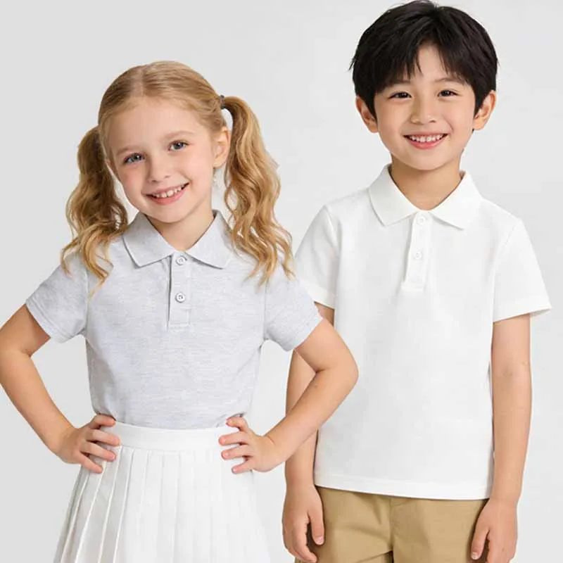 Camiseta deportiva de manga corta para niños con cuello redondo - imagen 2