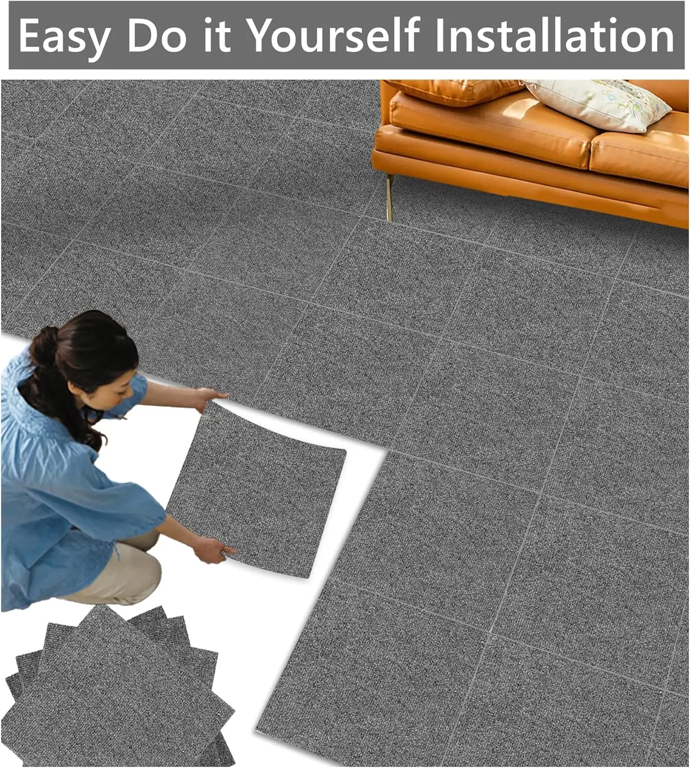 Alfombra antideslizante de seguridad para habitación infantil