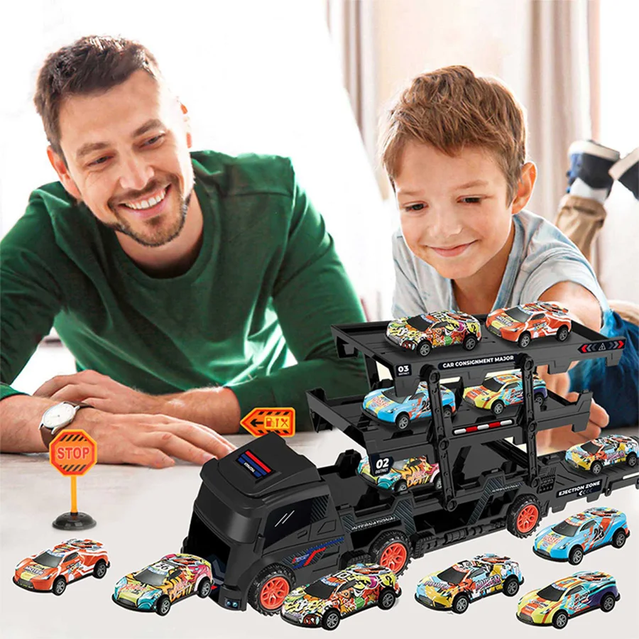 Camión de juguete transformable con contenedor para niños - imagen 3