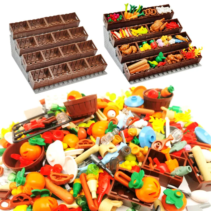 Juguete de construcción alimentos - Bloques educativos para niños - imagen 2