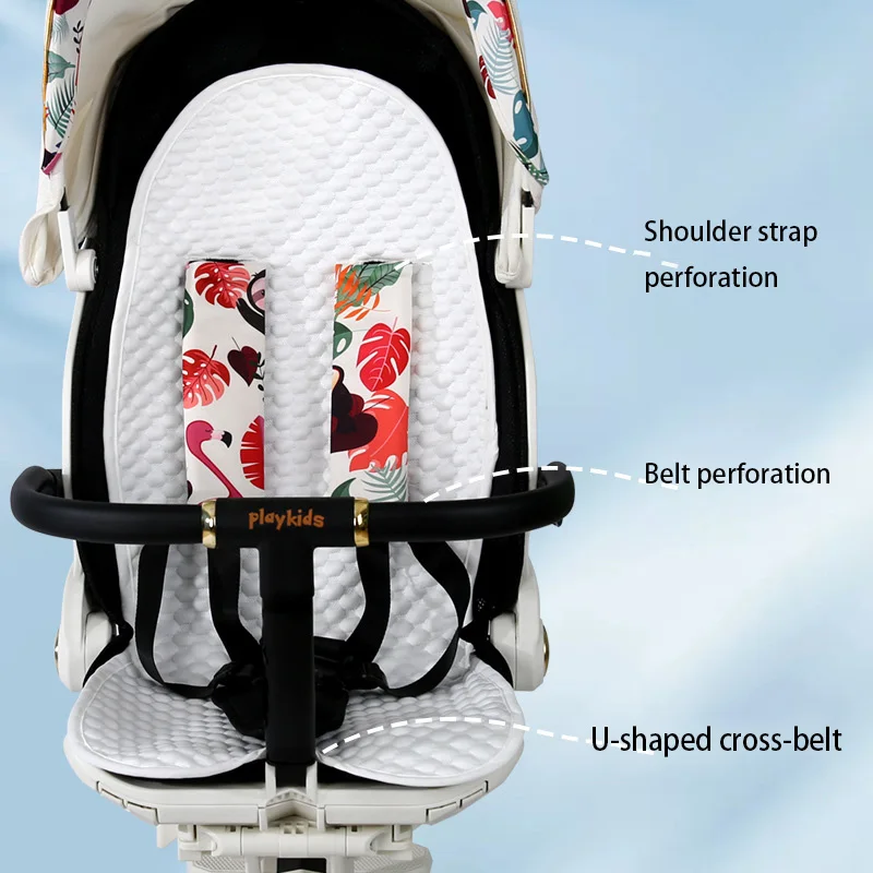 Colchoneta de verano para cochecito bebé: algodón transpirable fresco - imagen 5