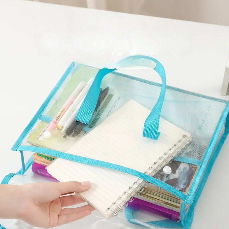 Bolsa impermeable PVC A4 para documentos y libros de estudio - imagen 4