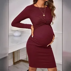 Vestido bebé manga larga algodón para niña – Color liso y suave