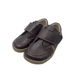 Tipsietoes Kids zapato descalzo de cuero genuino, dedos anchos