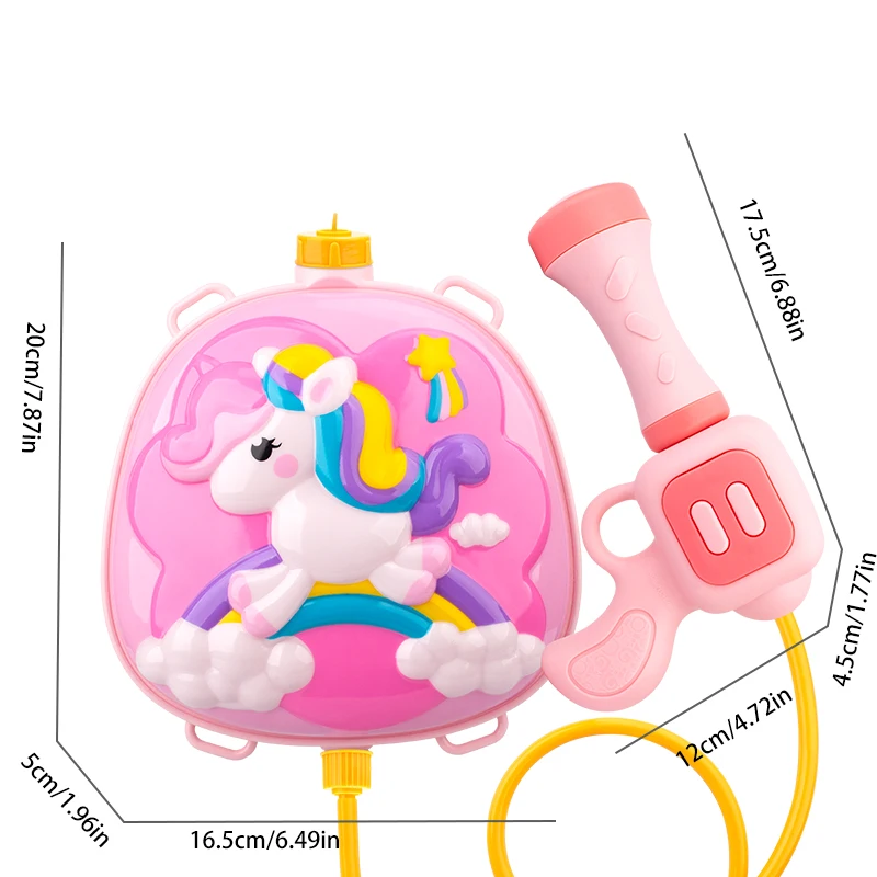 Pistola de agua infantil con mochila para juegos de verano - imagen 4