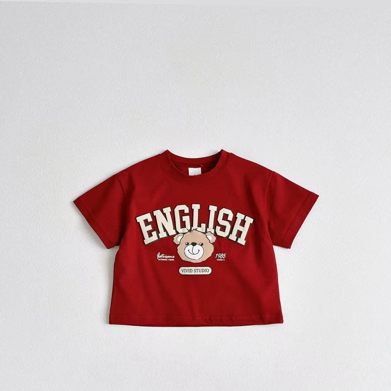 Camiseta de manga corta para verano con estampado infantil