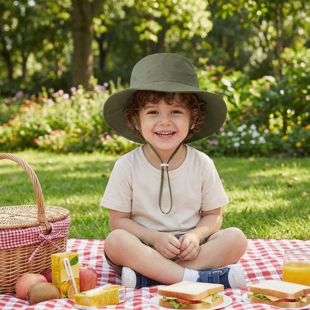 Sombrero de pescador transpirable para niños con protección UV - imagen 5