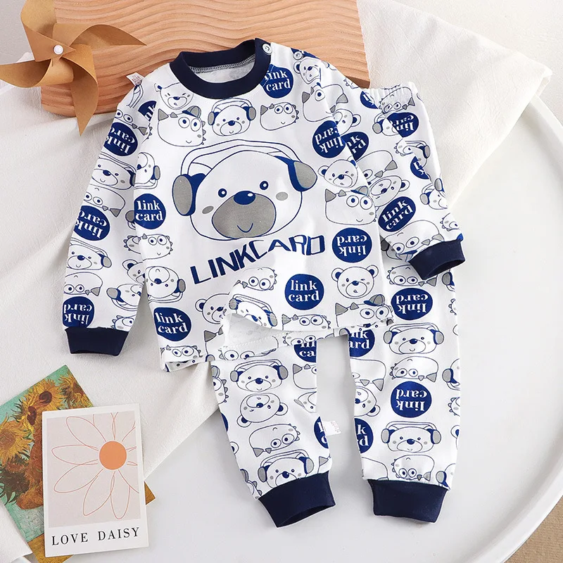 Conjunto de algodón fino para niños – Estampado de perritos - imagen 4
