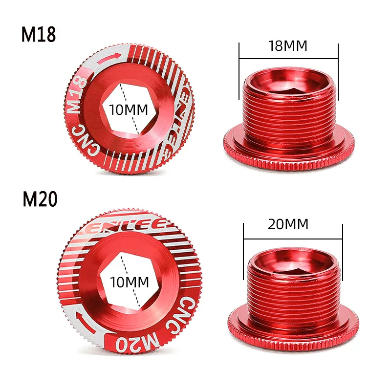 Tapa de manivela ENLEE de aluminio compatible con Shimano - imagen 5