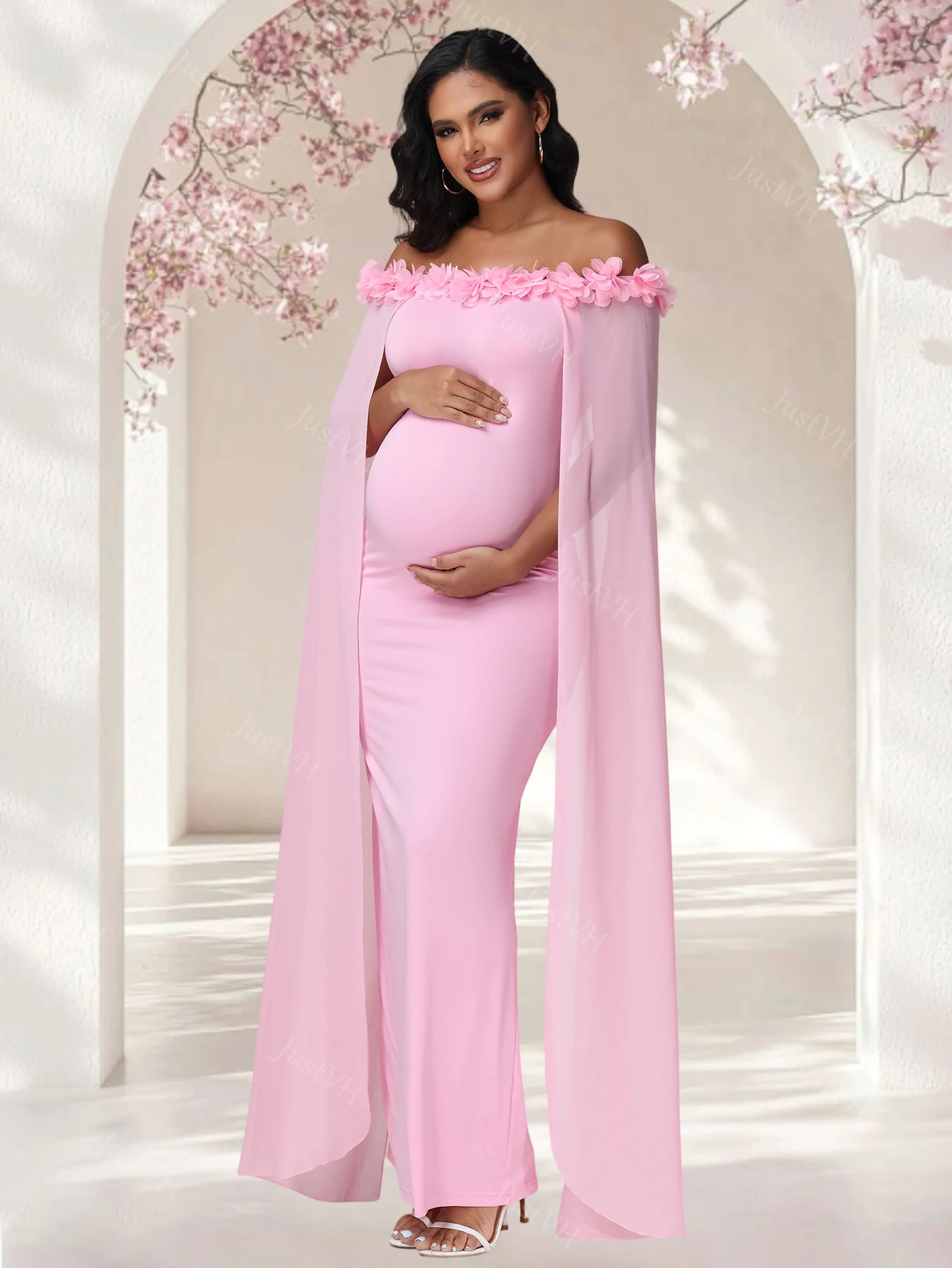 Conjunto de maternidad floral para diferentes ocasiones