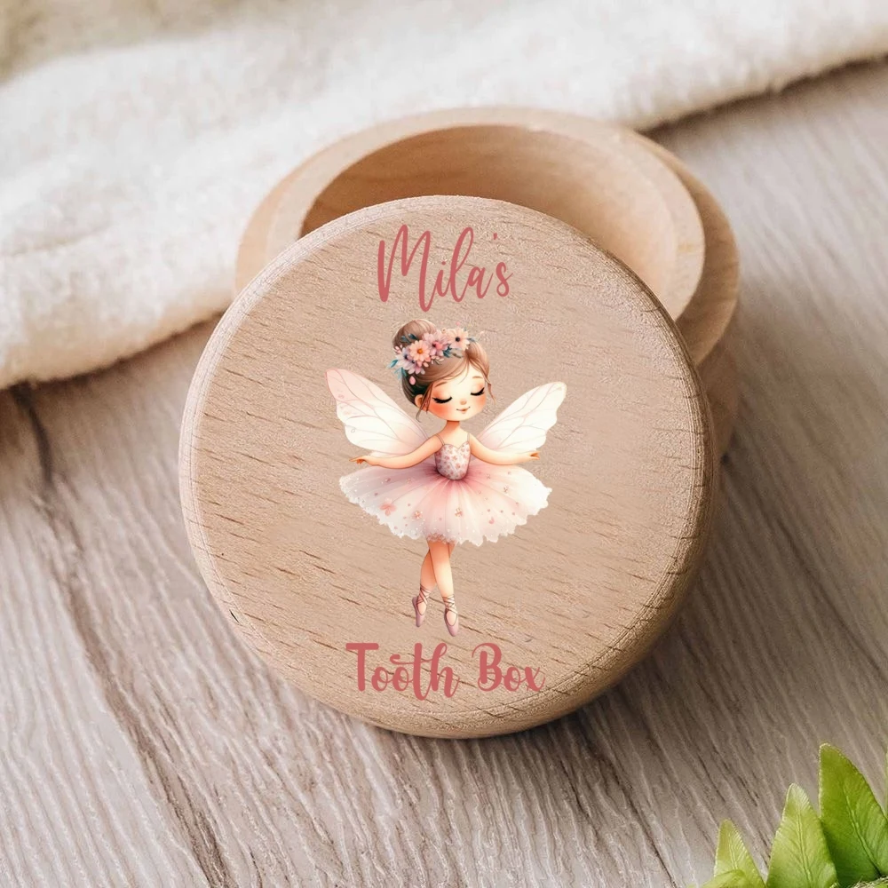 Caja de dientes del hada con nombre personalizado para niñas - imagen 5