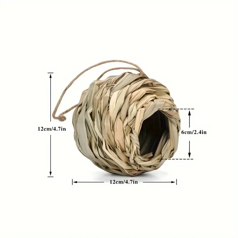 Jaula decorativa para pájaros – Colgante tejida para loros exóticos - imagen 3