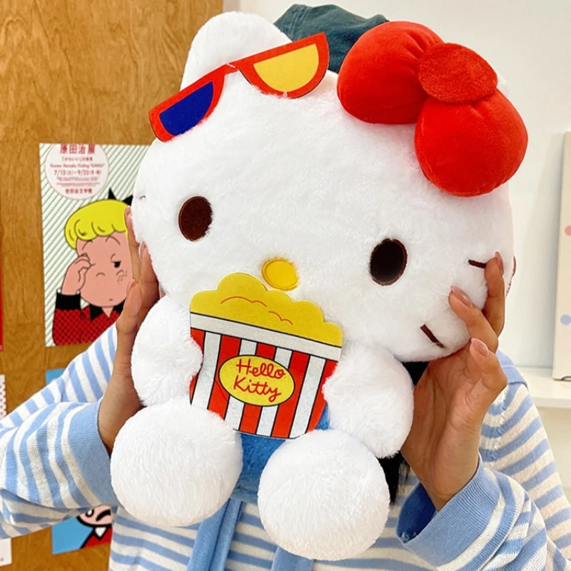 Peluche Hello Kitty Sanrio con forma de palomitas, suave regalo - imagen 2