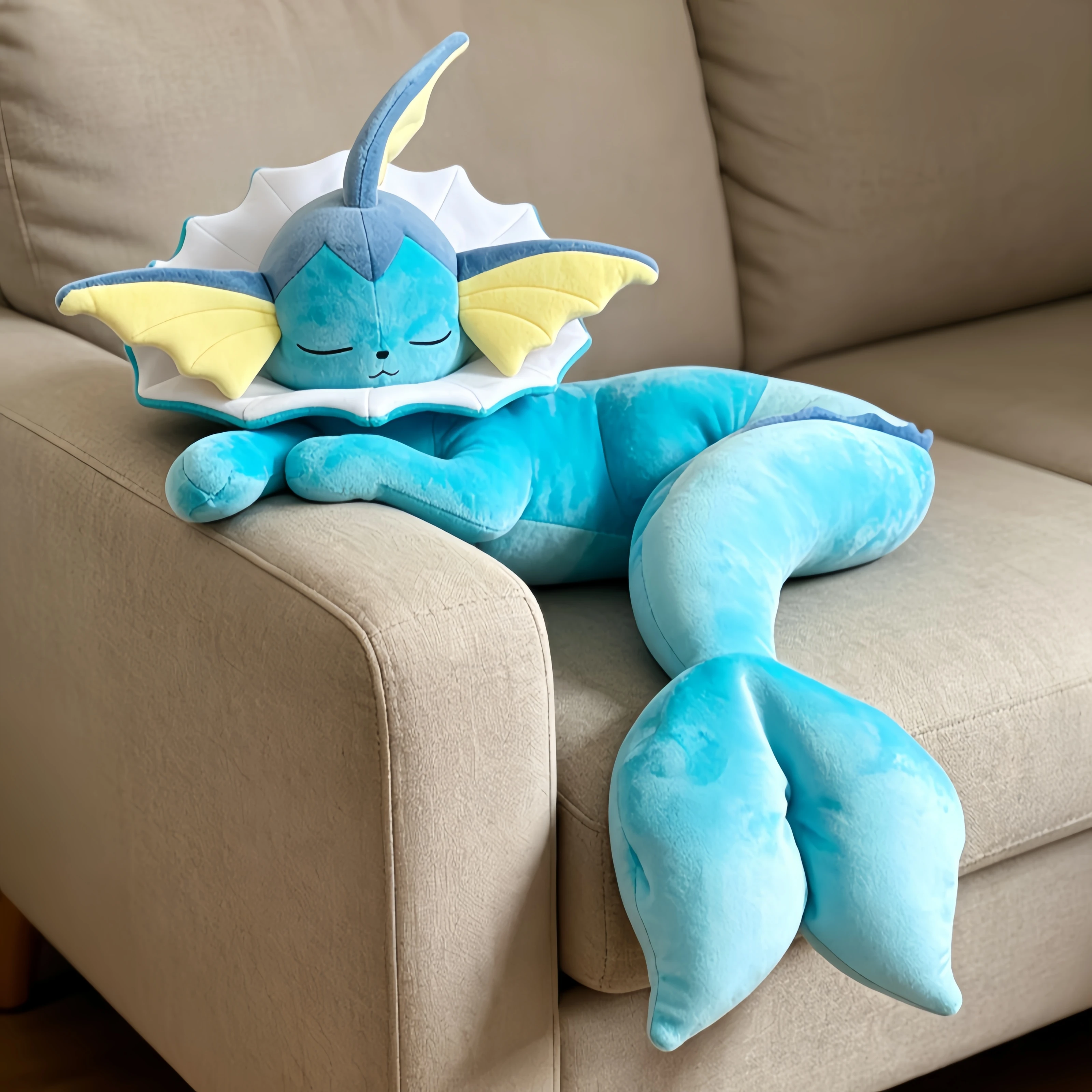 Peluche Pokémon evoluciones: Evoli, Vaporeon y Eevee - imagen 5