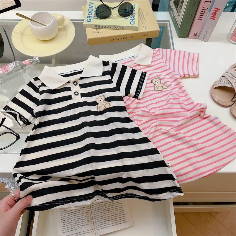 Vestido de verano a rayas para niña - Estilo informal - imagen 5