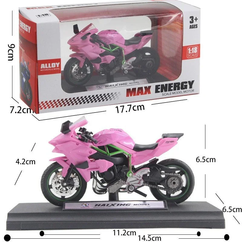 Modelo Kawasaki Ninja ZX-12R 1:18 - Motocicleta de colección para niños - imagen 5