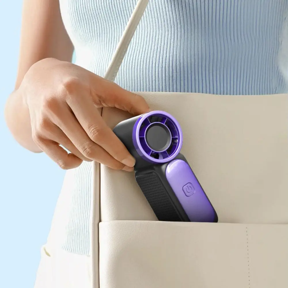 Turbo Tech ventilador portátil recargable USB, ultrasilencioso LED - imagen 3