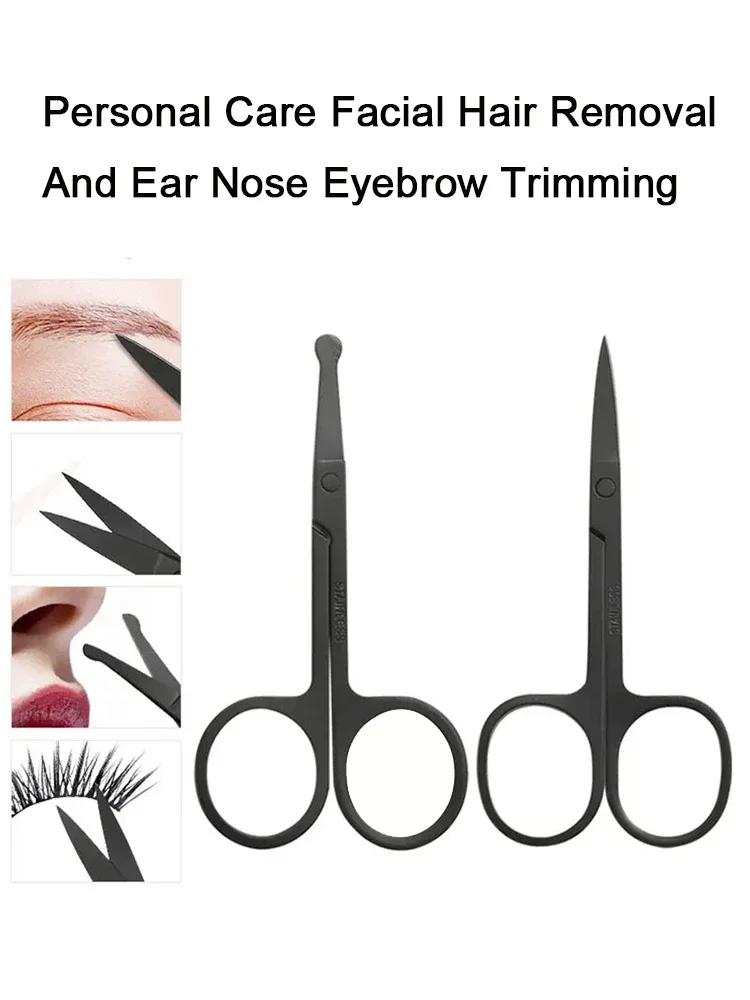 Tijeras para depilación facial de acero inoxidable
