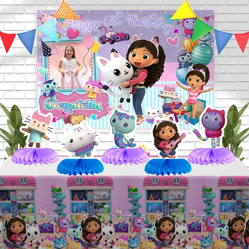 Casa de muñecas Gabby con adorno panal para fiesta infantil original - imagen 4