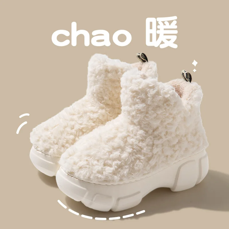 Botas de nieve antideslizantes para niñas con forro de felpa - imagen 3