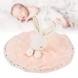 Manta de apego para bebé con peluche suave y babero
