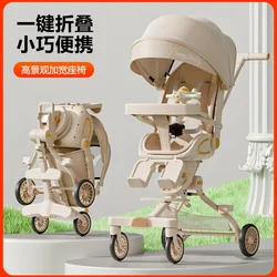 Andador ligero reclinable para bebé con parasol y rodas