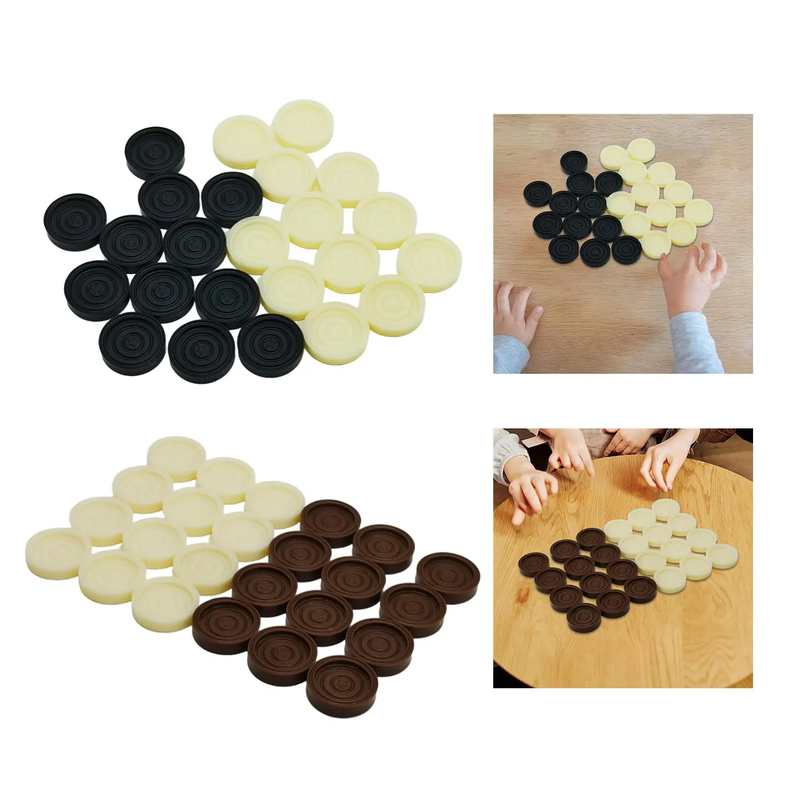 Piezas de backgammon universales apilables para juego en mesa - imagen 3