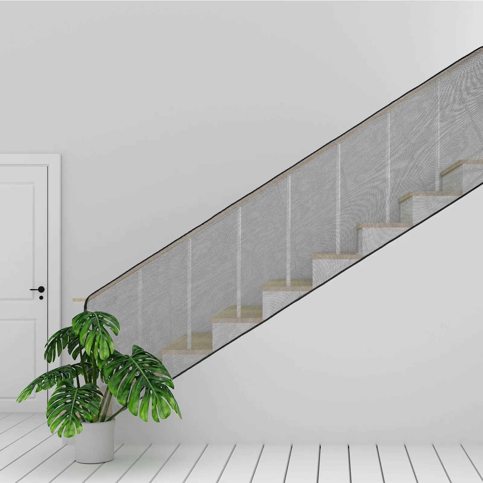Malla de seguridad para barandillas en escaleras y balcón - imagen 3