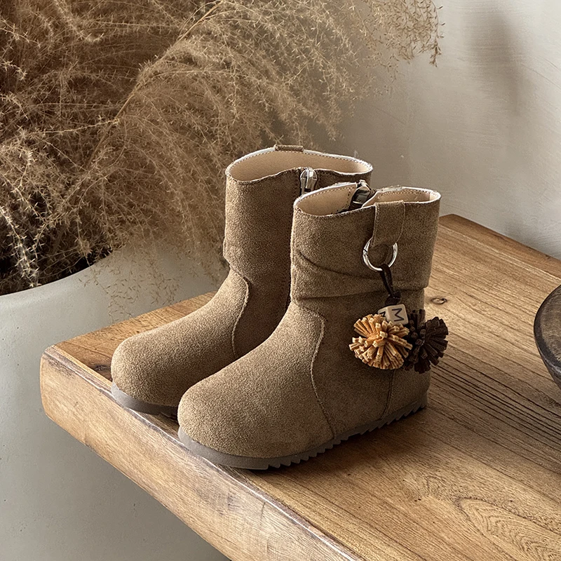 Botas de nieve cálidas antideslizantes para bebés y niñas - imagen 5