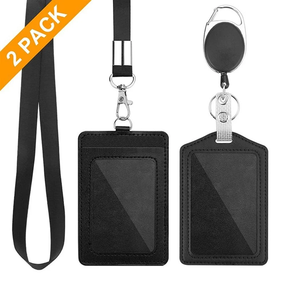Tarjetero con cordón retráctil para niños - Funda cuero pase autobús