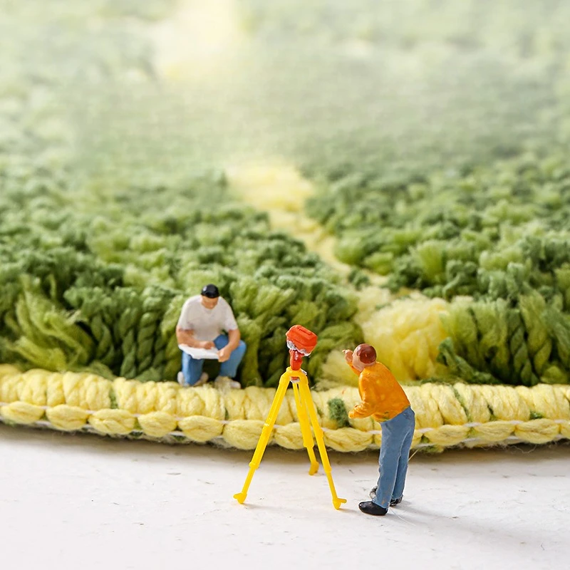 Alfombra antideslizante de baño con forma hoja verde lavable - imagen 2