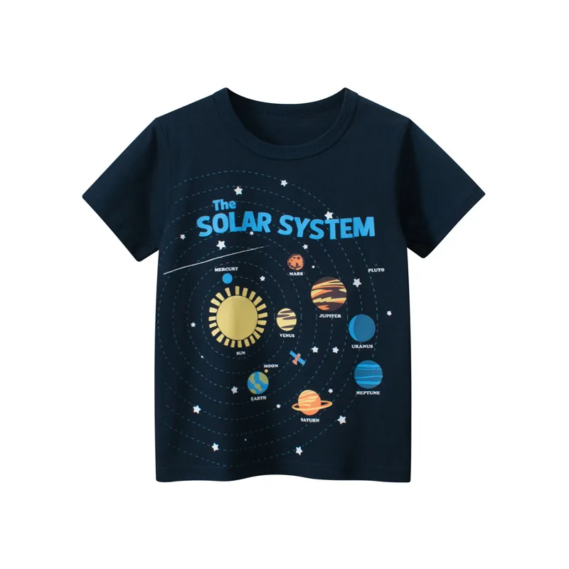 Camisetas de manga corta para niños estilo coreano y americano