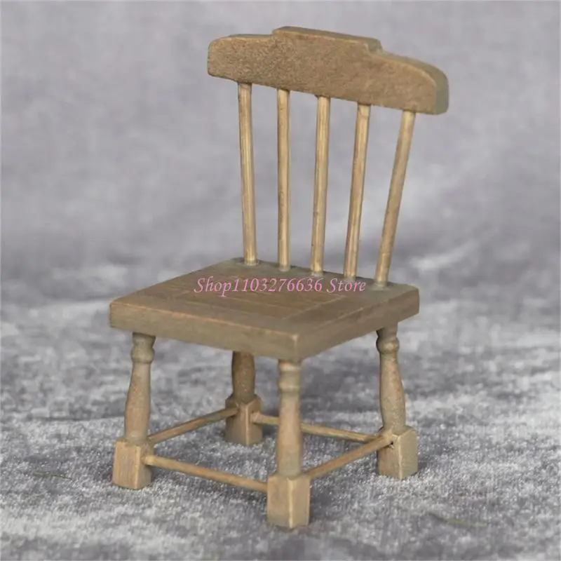 Mesa y silla para casas de muñecas, juego comedor